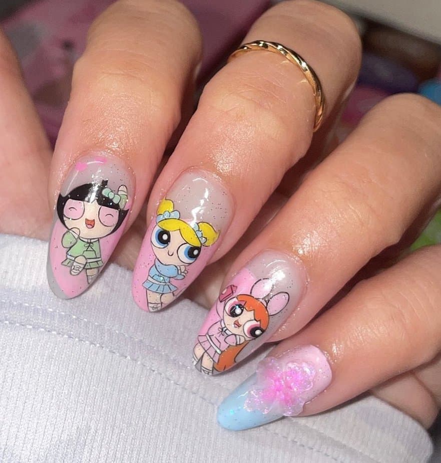 36 Fun Cartoon Nail Designs For Your Next Manicure