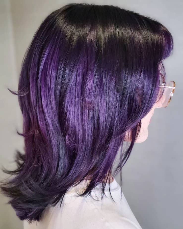 28 Mystical Midnight Purple Hairstyles For Modern Magic