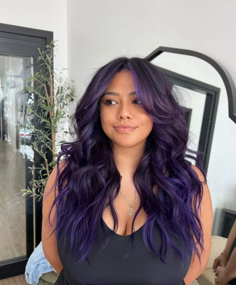 28 Mystical Midnight Purple Hairstyles For Modern Magic