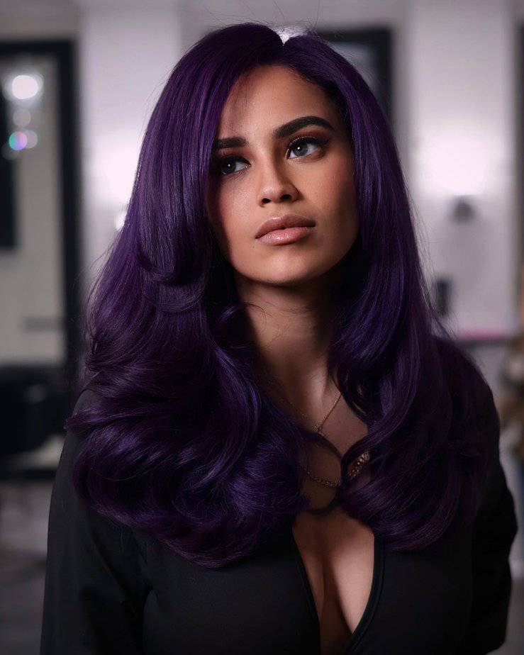 28 Mystical Midnight Purple Hairstyles For Modern Magic