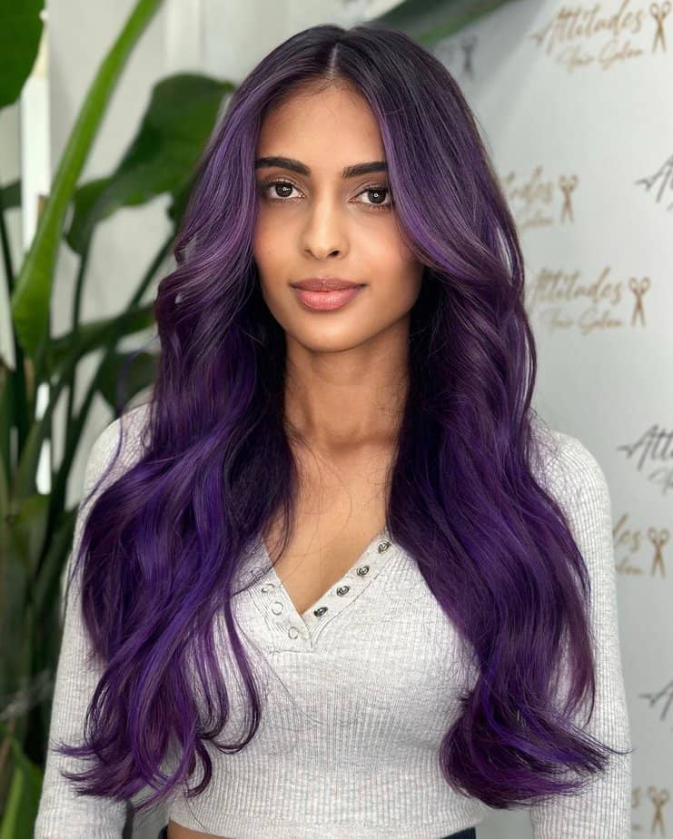 28 Mystical Midnight Purple Hairstyles For Modern Magic