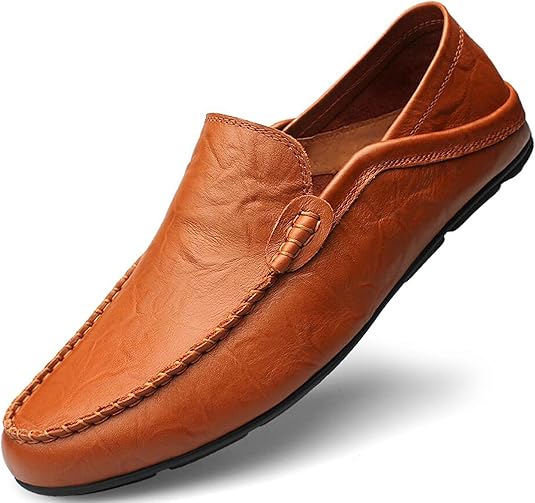 Brown driving shoes