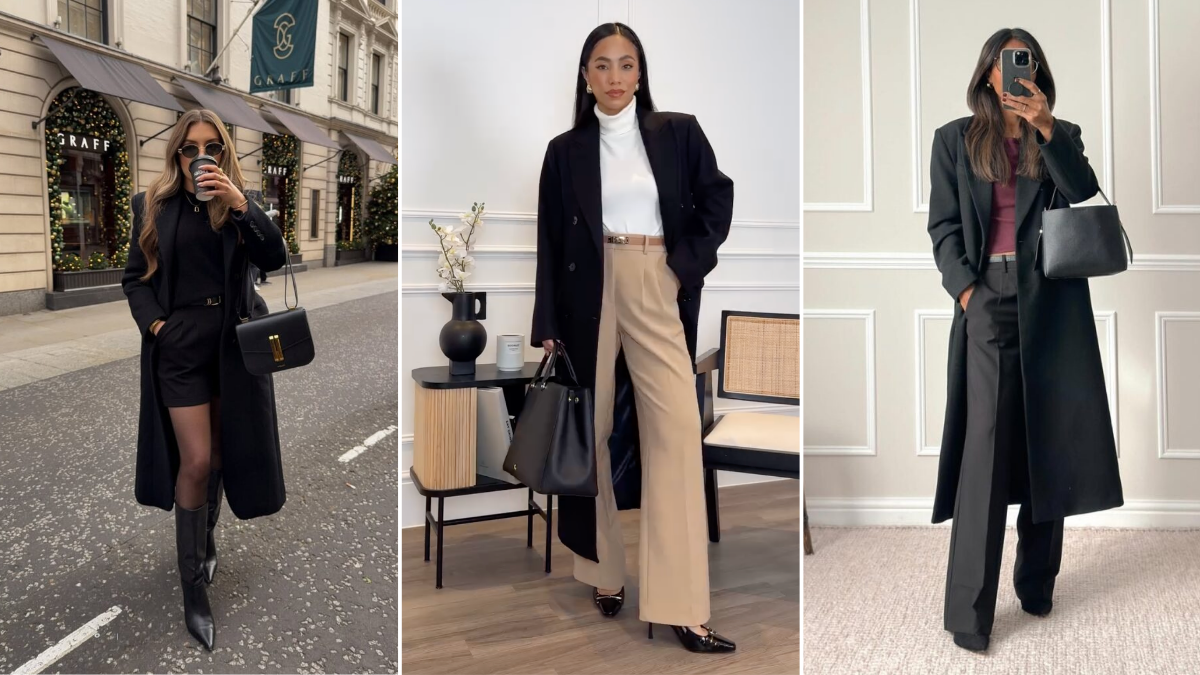 15 Chic and Versatile Ways to Wear a Black Coat