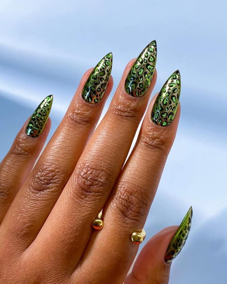 8. Fierce green leopard vibes