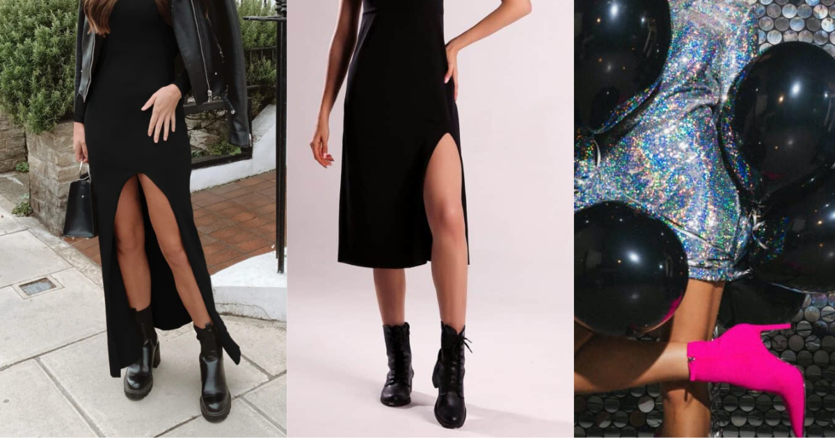 Cocktail Dress With Ankle Boots: A Fashion Crime Or?