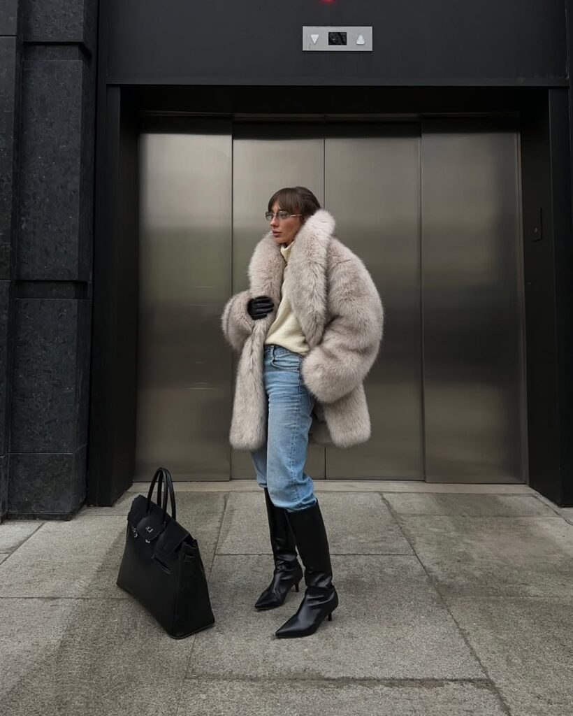 10 Winter-Ready Faux Fur Coat and Shoe Combos You’ll Love