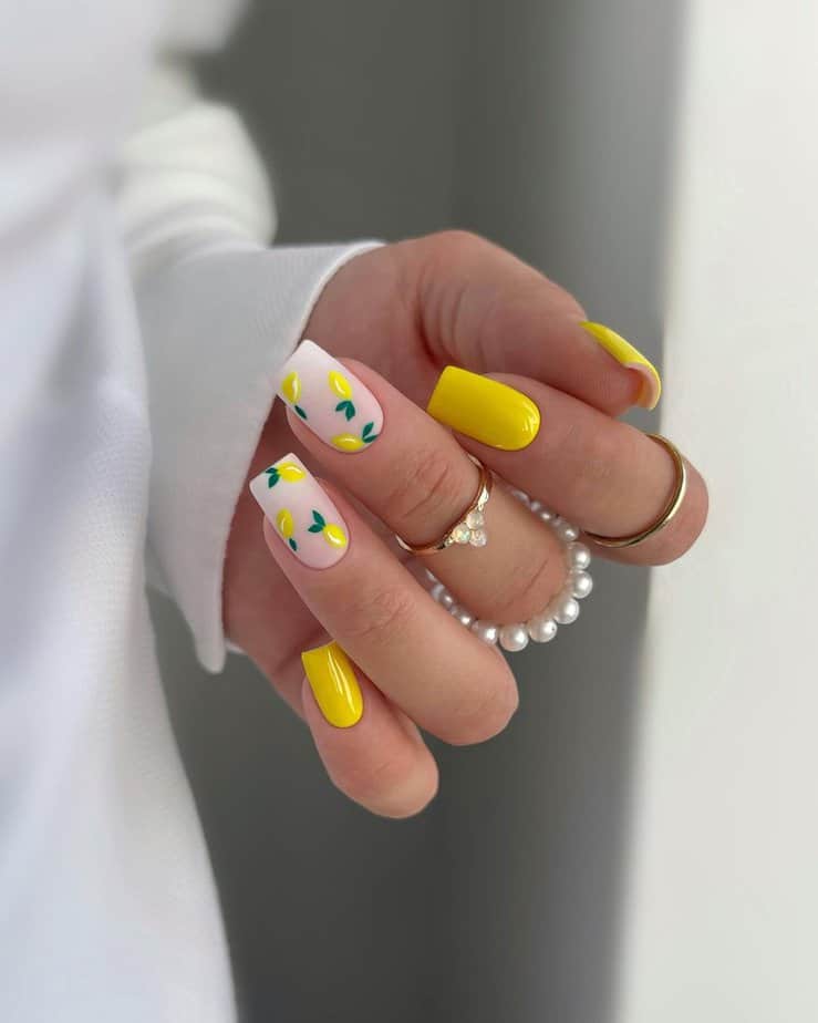 Lemon nails 1