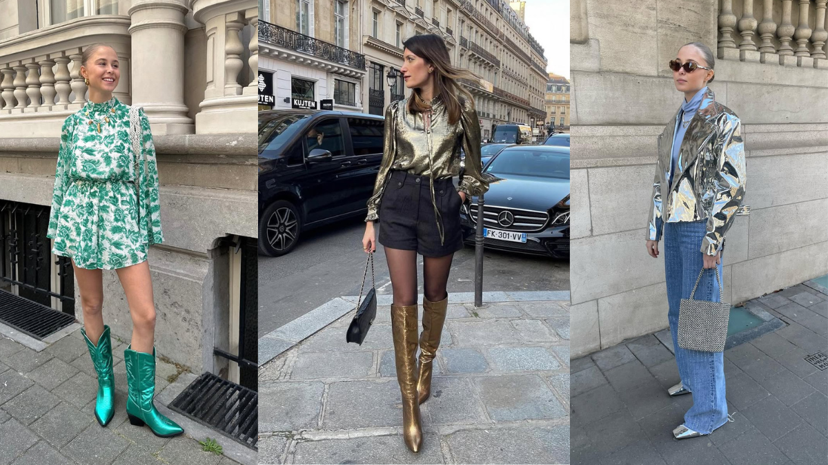 Master the Art of Wearing Statement Metallic Boots Without Overdoing It