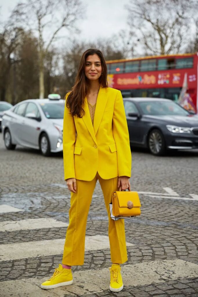 Winter Yellow Outfits Made Perfect with the Right Shoes