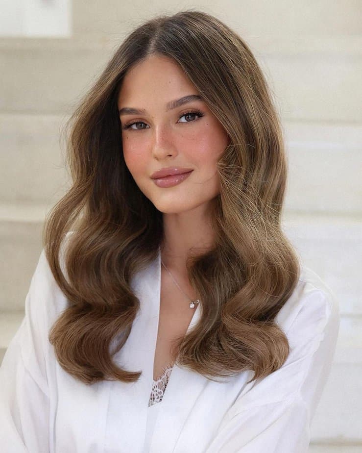 Rich chestnut balayage