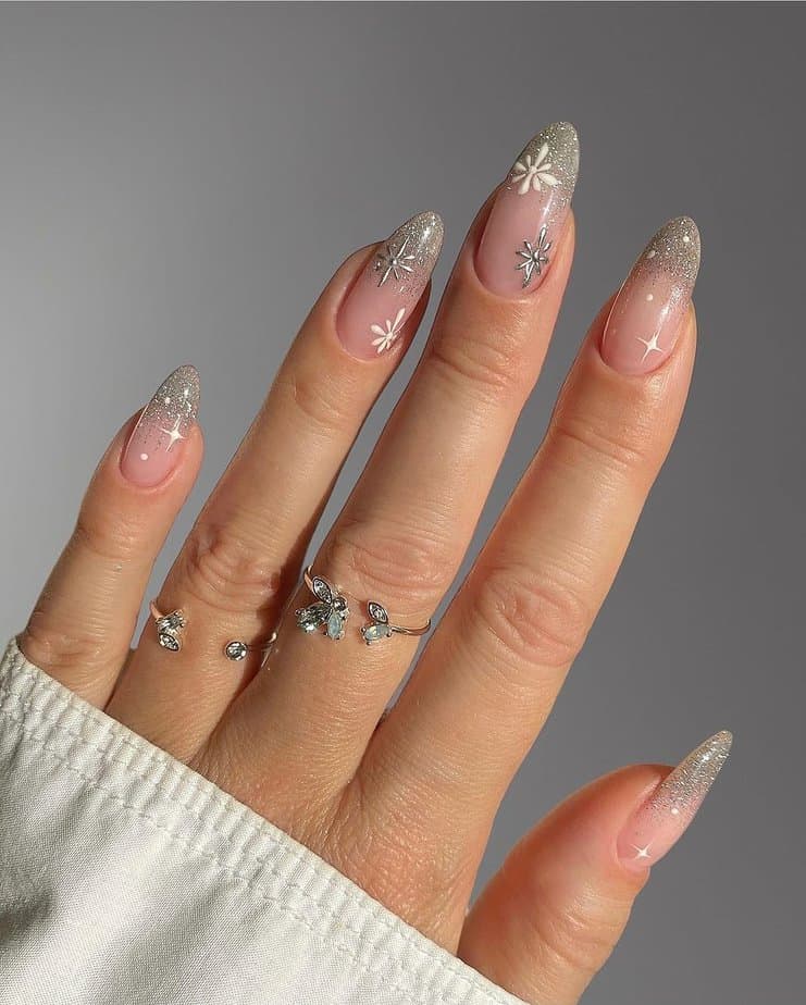 Shimmery tips