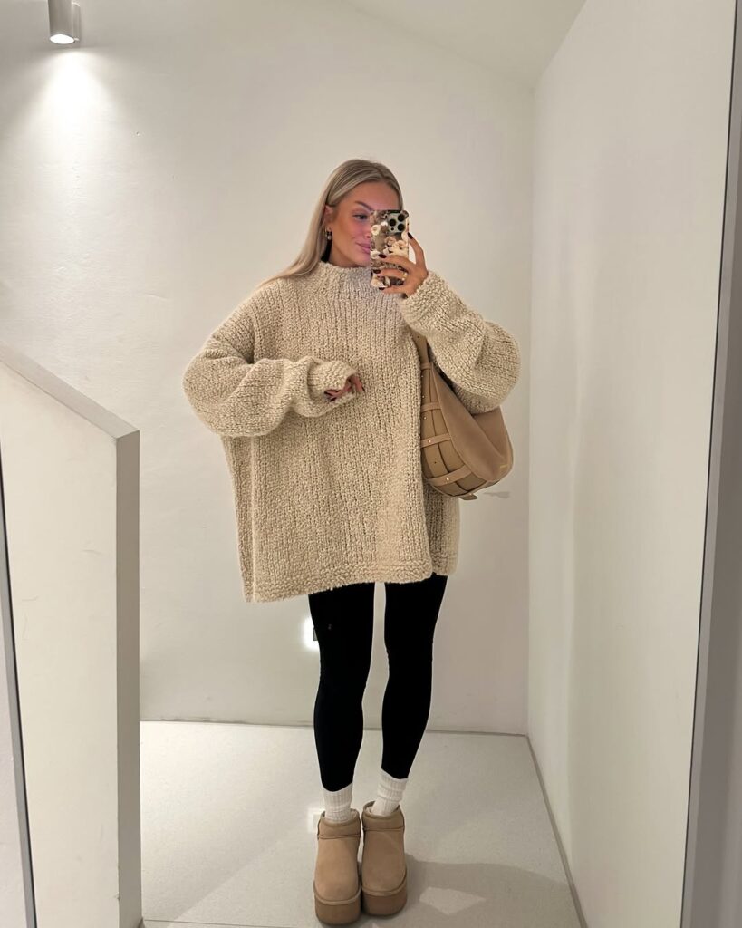 Oversized Sweaters Are IN This Winter. Here's What Shoes To Pair Them With.