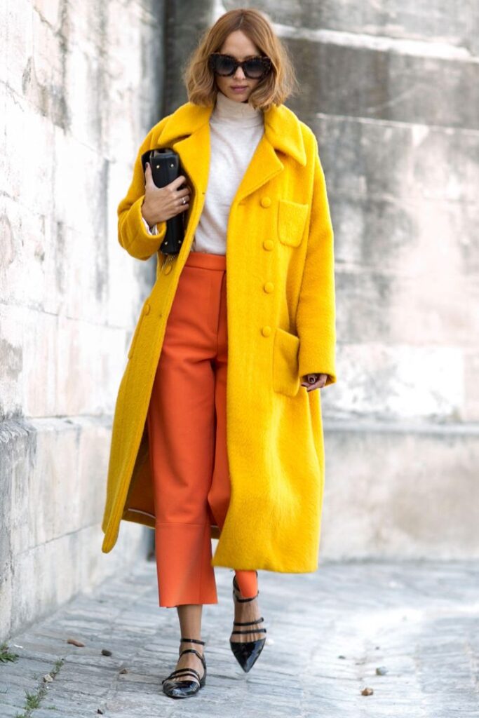 Winter Yellow Outfits Made Perfect with the Right Shoes