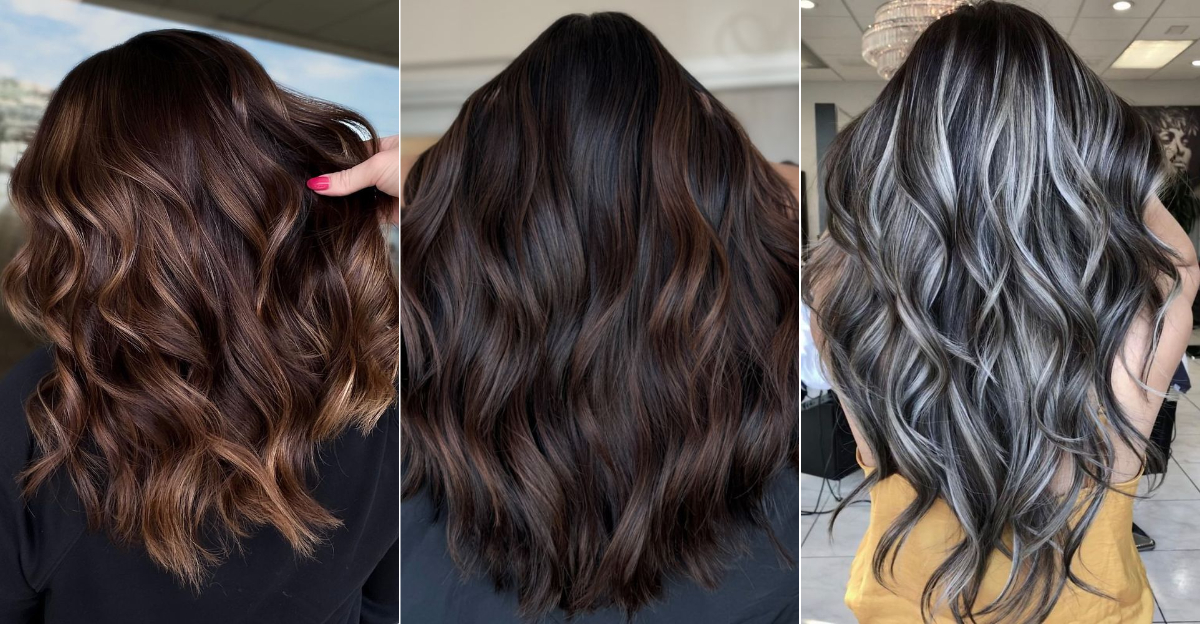 10 Gorgeous Dark Brown Hair Ideas with Highlights That Will Add Radiance