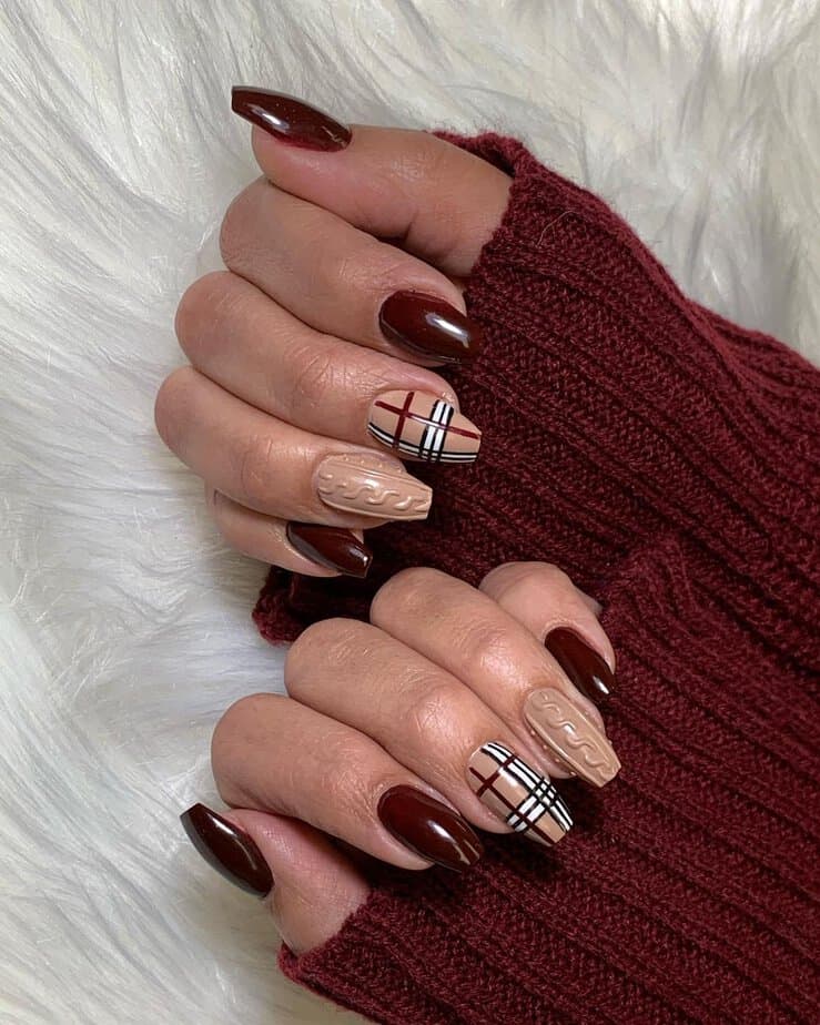 Burberry and burgundy