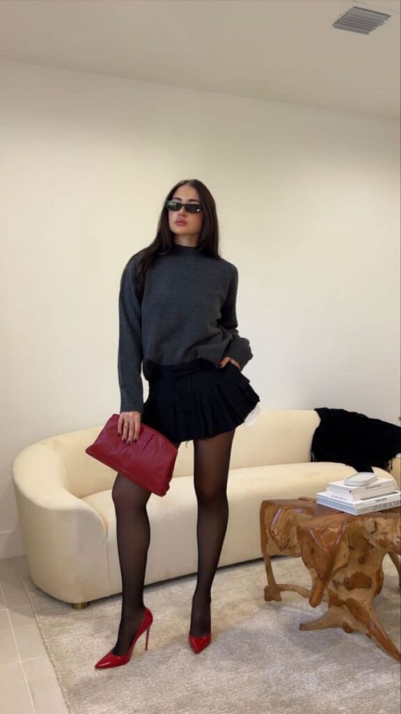 Can’t Decide How to Wear a Mini Black Skirt? Here Are 9 Ideas!