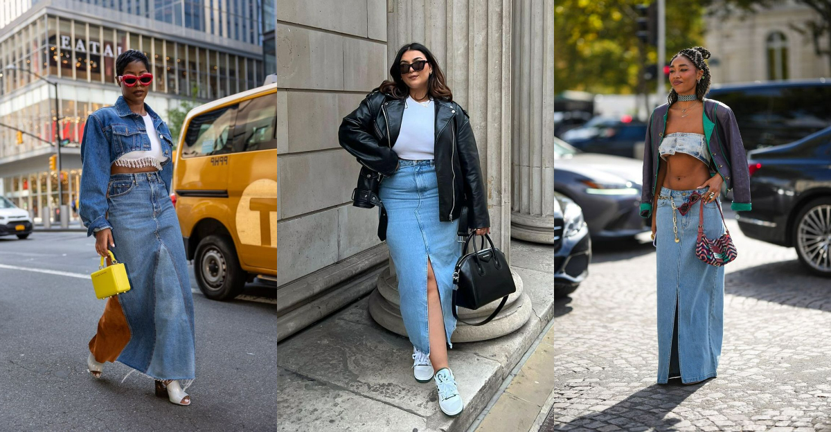 How the Denim Skirt Trend Is Making Fashion Simpler (And Way More Stylish)!