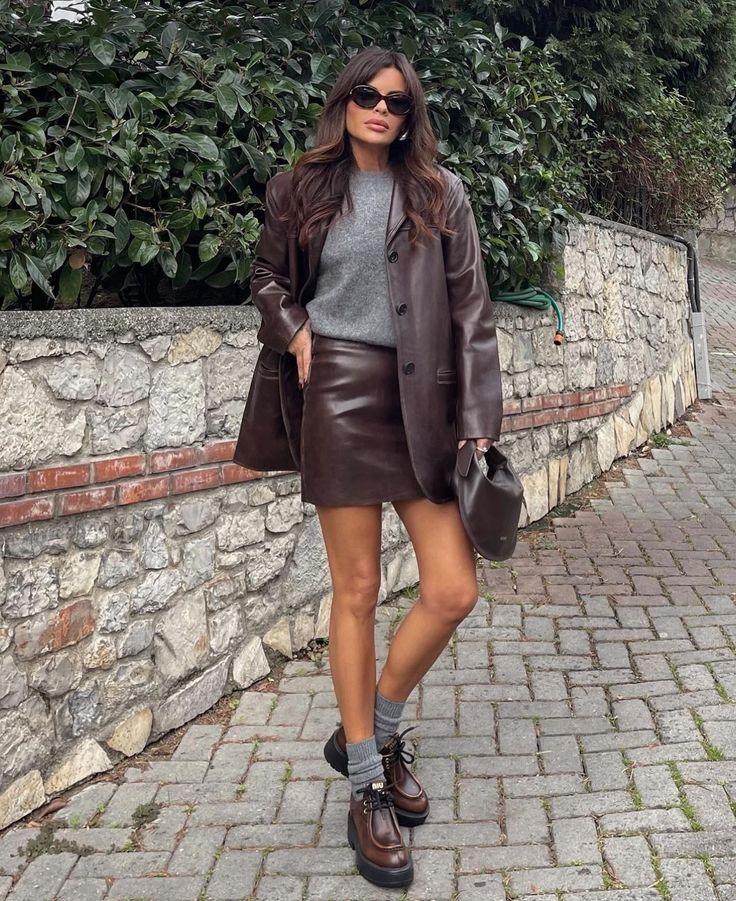 Leather Layered Look