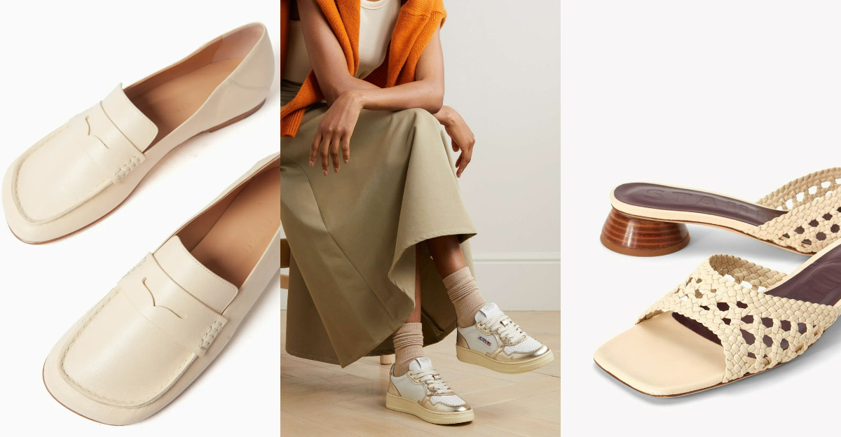 12 Sandals, Sneakers & More That Nail the Midi Skirt Aesthetic This Season
