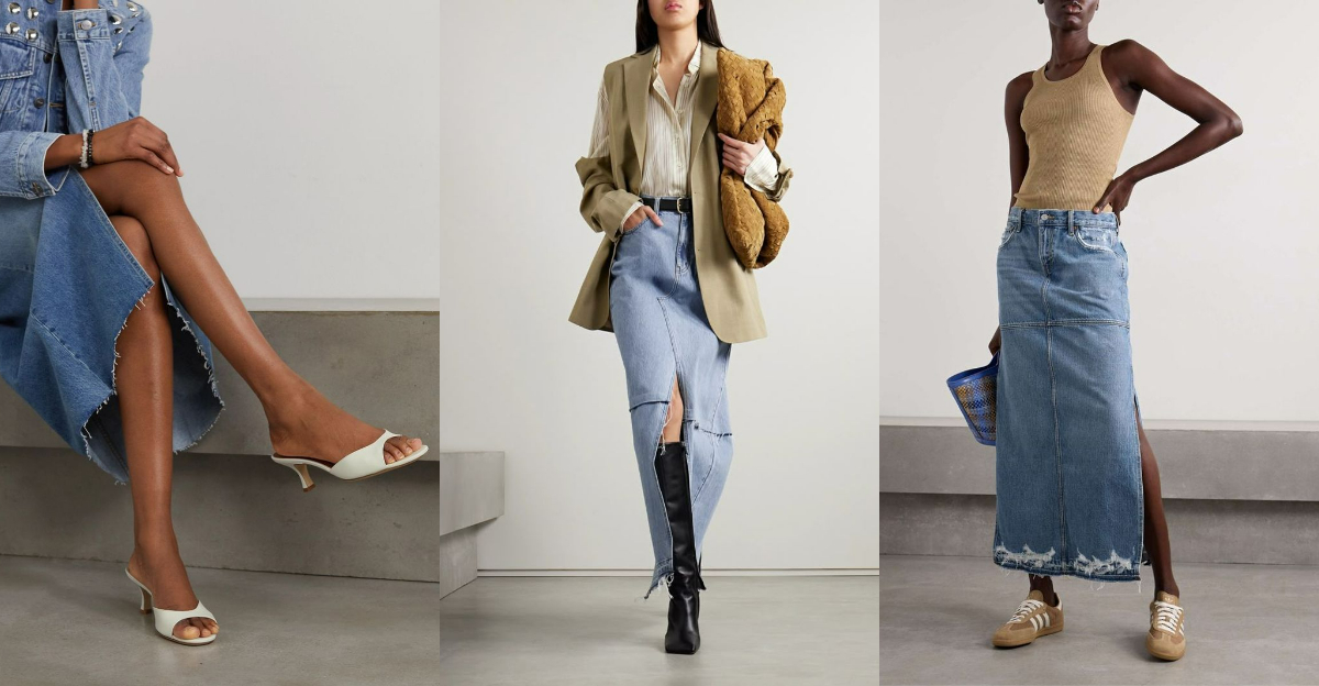 5 Shoes That Make Denim Skirts Cool Again & 5 That Keep Them Stuck in 2005