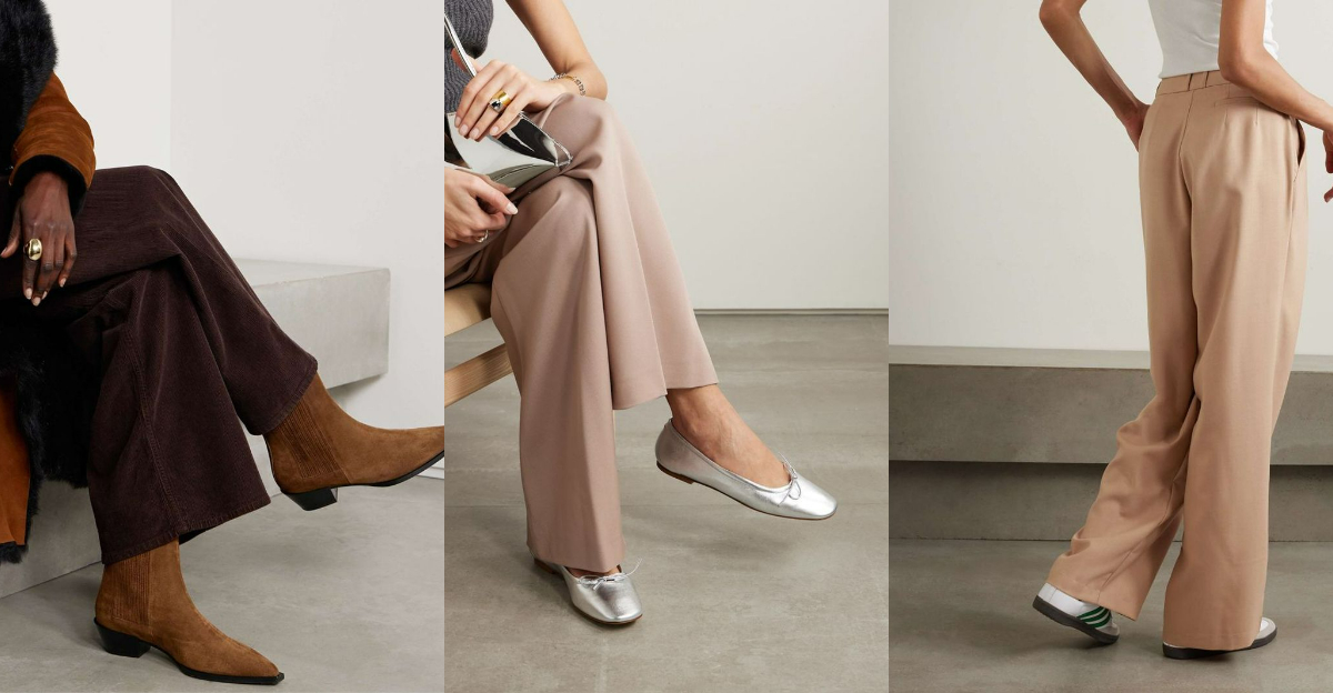 9 Shoes That Ruin Wide-Leg Pants Outfits & 9 That Complete Them Perfectly