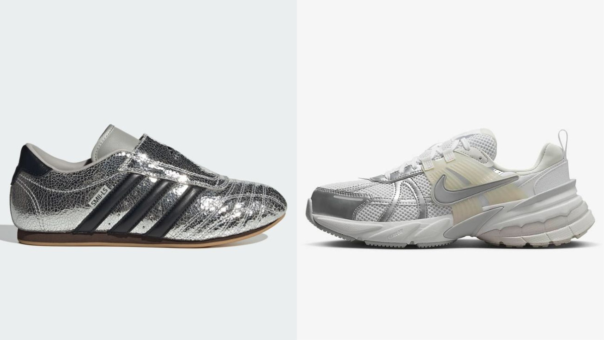 Forget White Kicks—Silver Sneakers Are the It Shoe of the Season