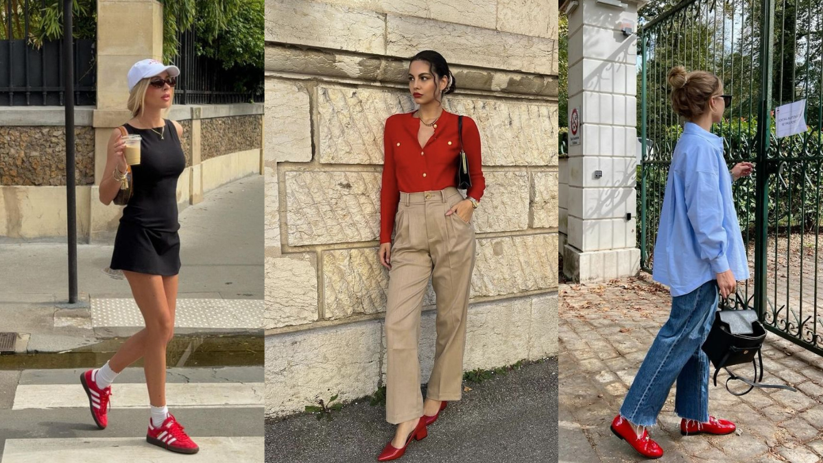 12 Chic Red Shoe Looks That Work for Coffee Runs and Cocktail Hours