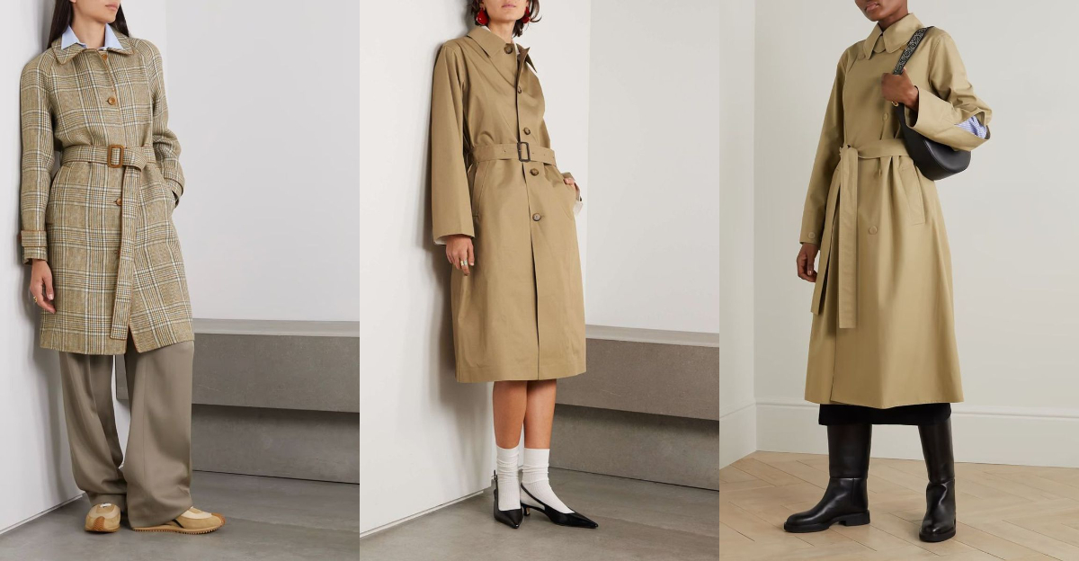 What to Wear With a Trench Coat After 40? Start With These 9 Shoes