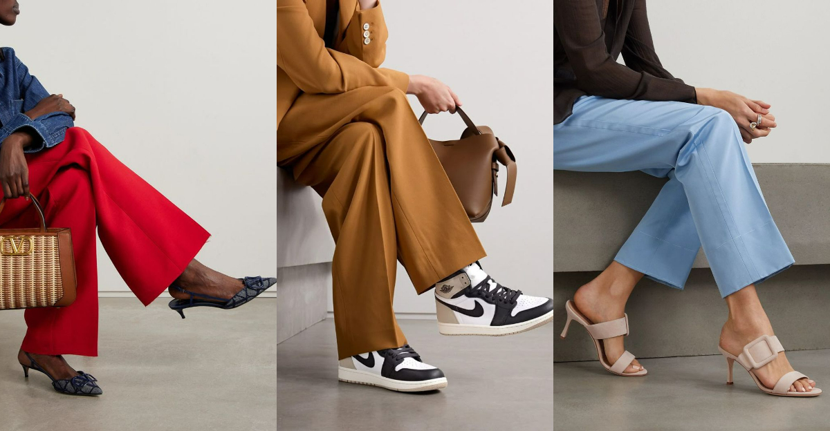 Wide-Leg Trousers Are the Go-To for 2025—But the Right Shoes Make or Break the Look