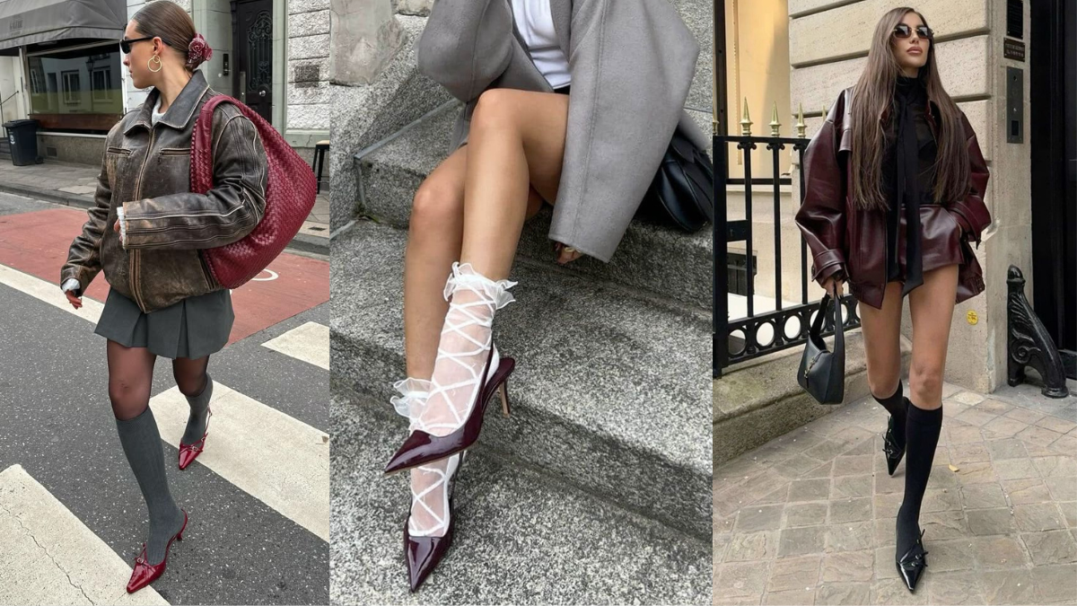 Yes, You Can Wear Socks With Kitten Heels—Here’s How to Nail the Look