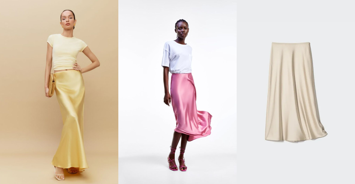 Satin Is Back and Slinkier Than Ever—15 Skirts and Slips We’re Wearing on Repeat