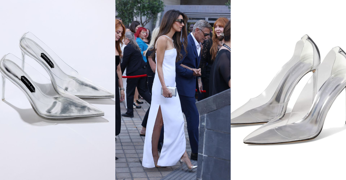 We Found Amal Clooney’s Go-To Optical Illusion Heels—and You’ll Want Them, Too