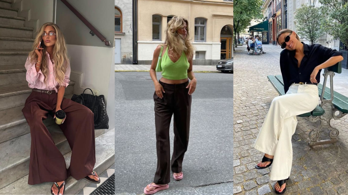 Trust Me—Trousers and Flip-Flops Are the Chicest Pairing You’ll Wear All Summer